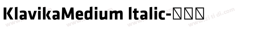 KlavikaMedium ltalic字体转换